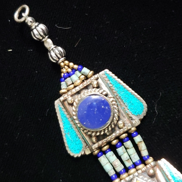 SILVER AND MULTI STONE BRACELET *FIRM* - Picture 3 of 5